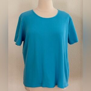 American Sweetheart Vibrant Blue Short Sleeve Women's Top XX